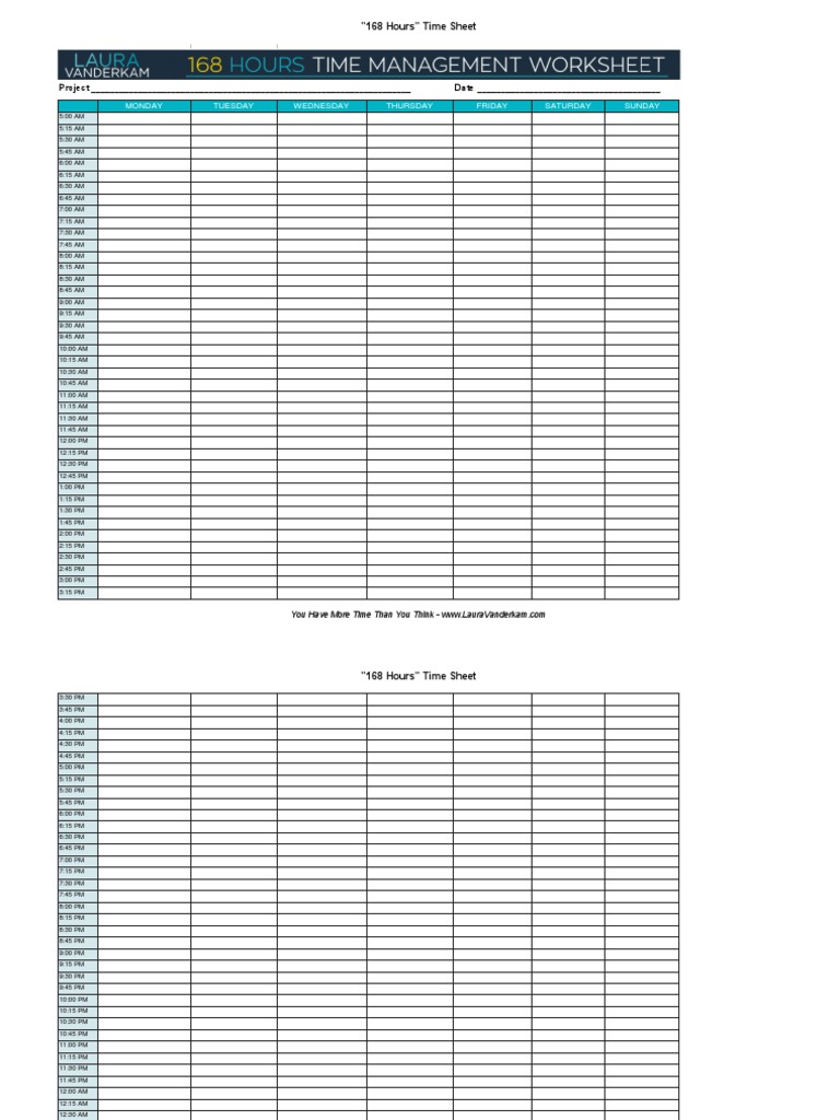 15 Min Timesheet 168 Hours v2