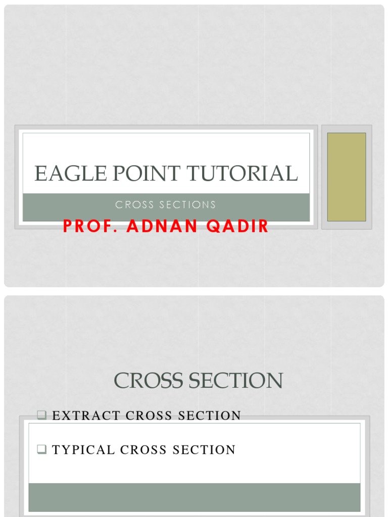 Eagle Point Tutorial Cross Section PDF | PDF | Computing | Computing ...