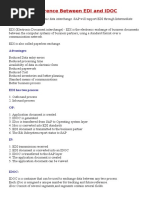 Difference Between EDI and IDOC