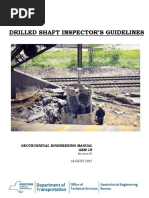 Drilled Shaft Inspector'S Guidelines: Geotechnical Engineering Manual GEM-18