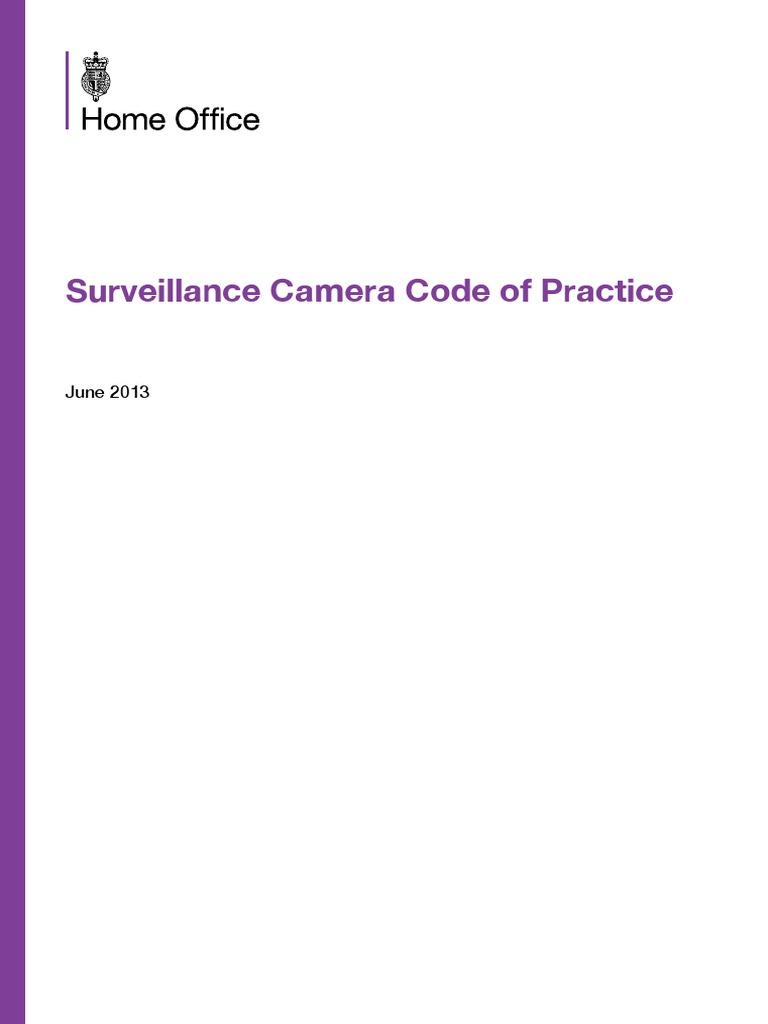 Surveillance Camera Code Practice PDF Closed Circuit Television Surveillance
