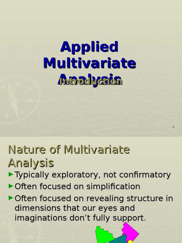 Introduction On Multivariate Analysis | PDF | Vector Autoregression ...