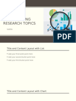 Marketing Research Topics