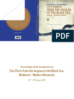 City Ports From The Aegean To The Black Sea Medieval Modern Networks Pdf Black Sea Turkey