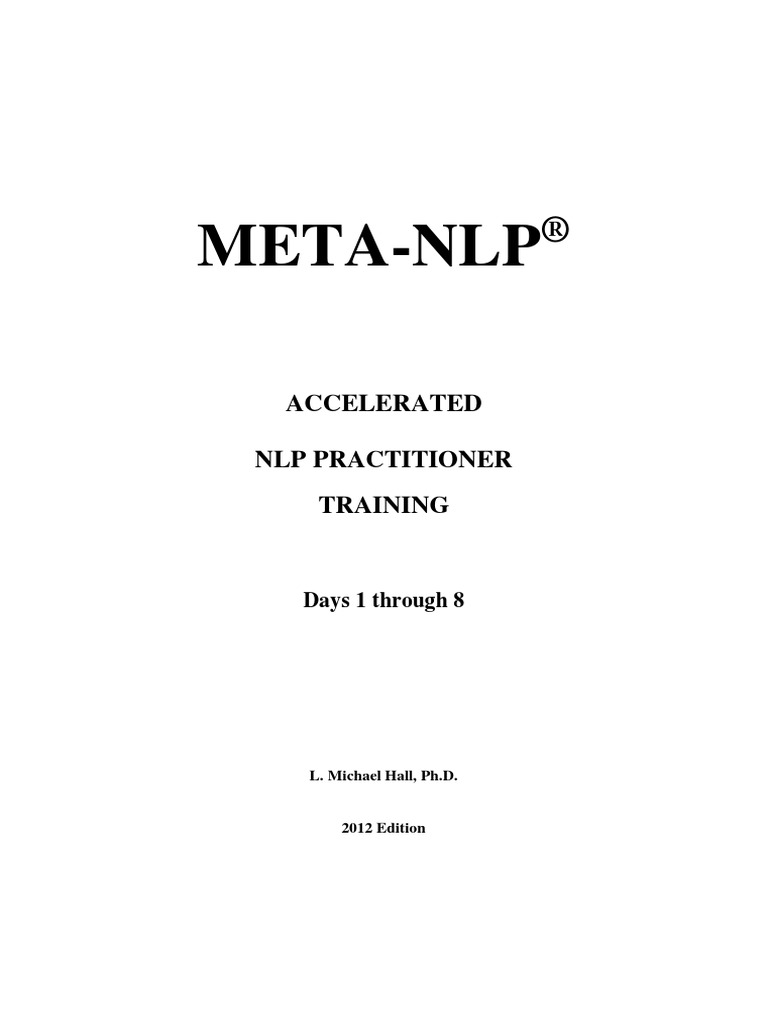 Meta Nlp Full Text Pdf Neuro Linguistic Programming Perception