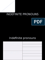 Indefinite Pronouns - 3ESO
