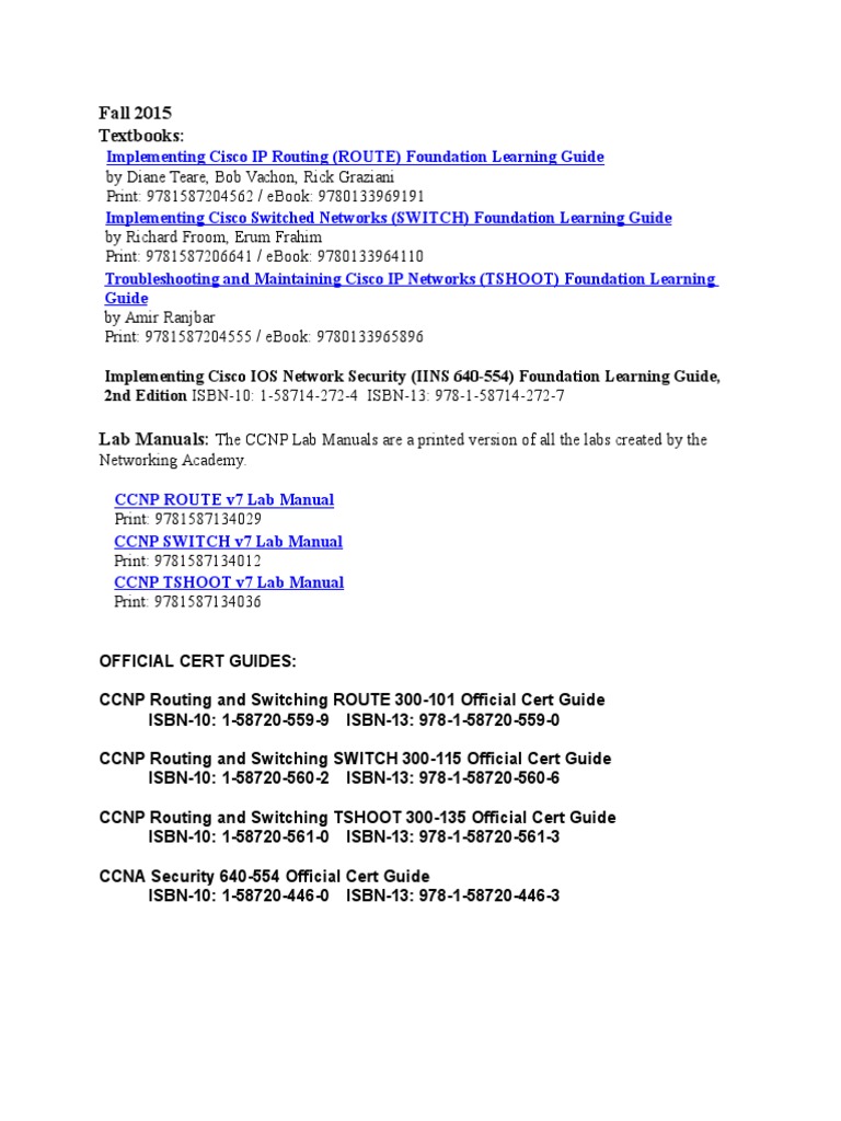 Ccnp Books Pdf