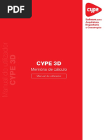CYPE 3D - Memória de Cálculo