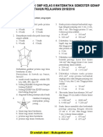 Soal UKK Matematika Kelas 8 SMP