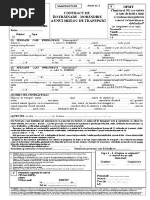 Contract Vanzare Cumparare Auto