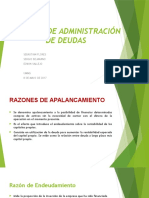 Razones de Administración de Deudas