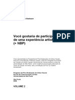 Você Gostaria de Participar de Uma Experiência Artística? (+ NBP)