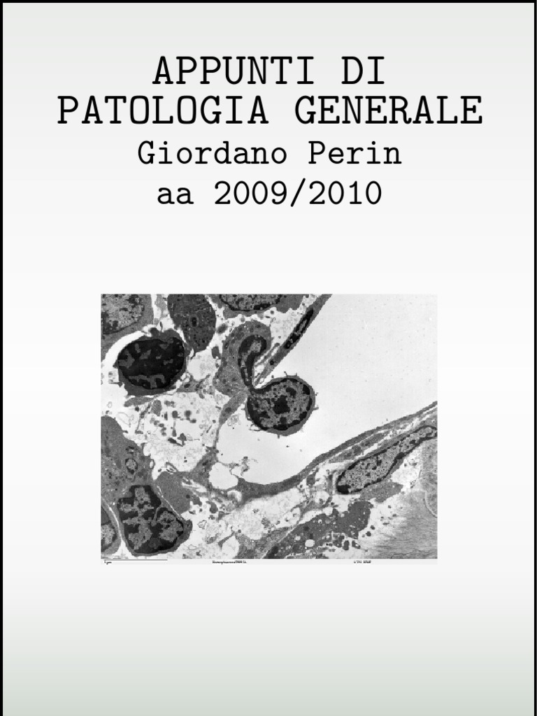 Patologia Generale Giordano Perin