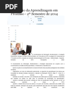 Avaliação Da Aprendizagem e Processo