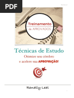 Treinamento Para Aprovados - Estratégia de Estudo
