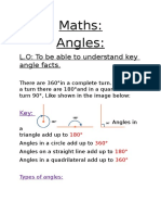 Maths: Angles:: L.O: To Be Able To Understand Key Angle Facts