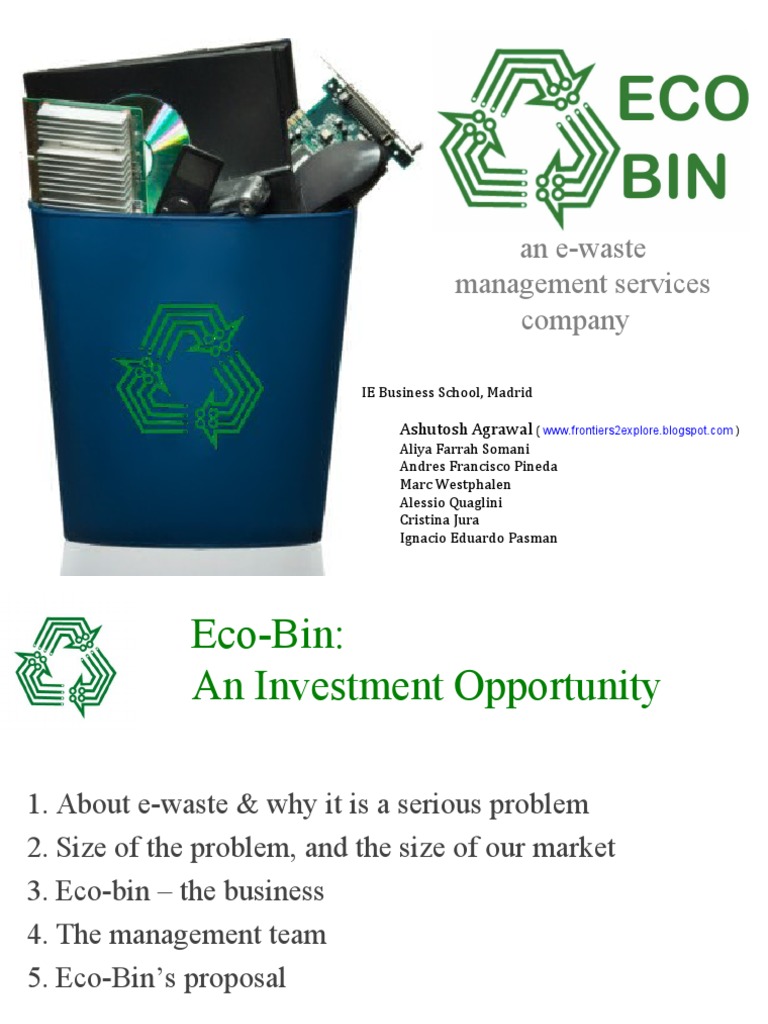 EWaste Recycling Business Plan PDF Electronic Waste Investing
