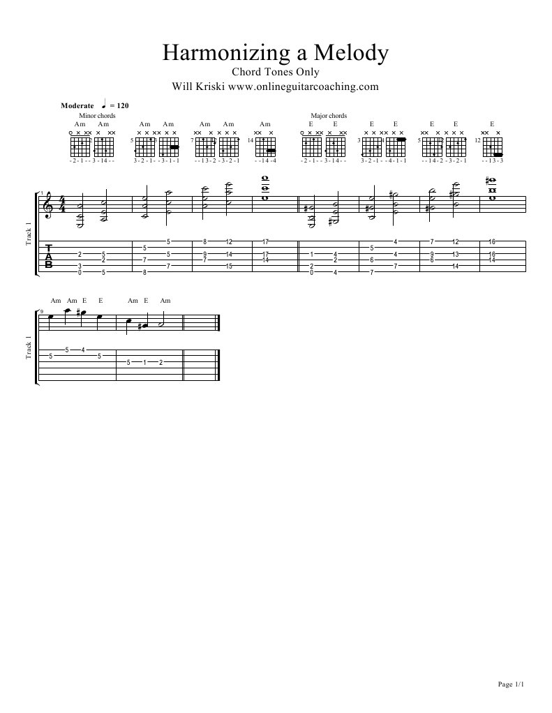 Harmonizing Melody with Chords | PDF | Chord (Music) | Musical Compositions