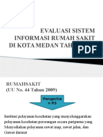 Evaluasi Sistem Informasi Rumah Sakit Di Kota Medan