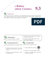 direction ratios and cosines