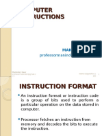 Types of Instructions