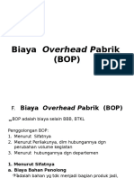 Biaya Overhead Pabrik (BOP)