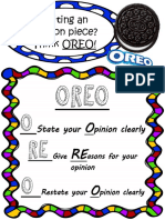 Writing An Opinion Piece? Think OREO!: O RE O