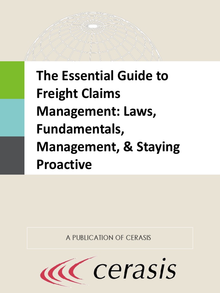 Freight Claims Management Essentials | PDF | Cargo | Insurance