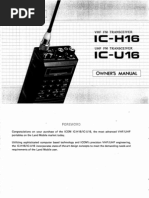 Download Icom IC-H16 IC-U16 Owners Manual by Alexander J Rokowetz SN34806302 doc pdf