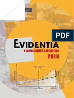 EVIDENTIA: Evaluaciones Ejecutivas 2016