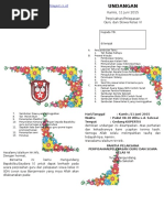 Contoh Undangan Perpisahan Kelas VI