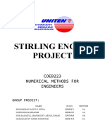 Stirling Engine Project: COEB223 Numerical Methods For Engineers