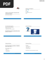 Coleta, Conservação e Transporte de Material Biologico