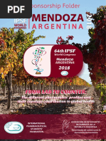 Sponsorship Folder 64th IPSF World Congress Mendoza 2018
