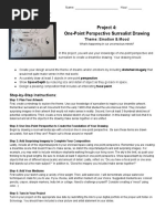 Project 4: One-Point Perspective Surrealist Drawing: Theme: Emotion & Mood