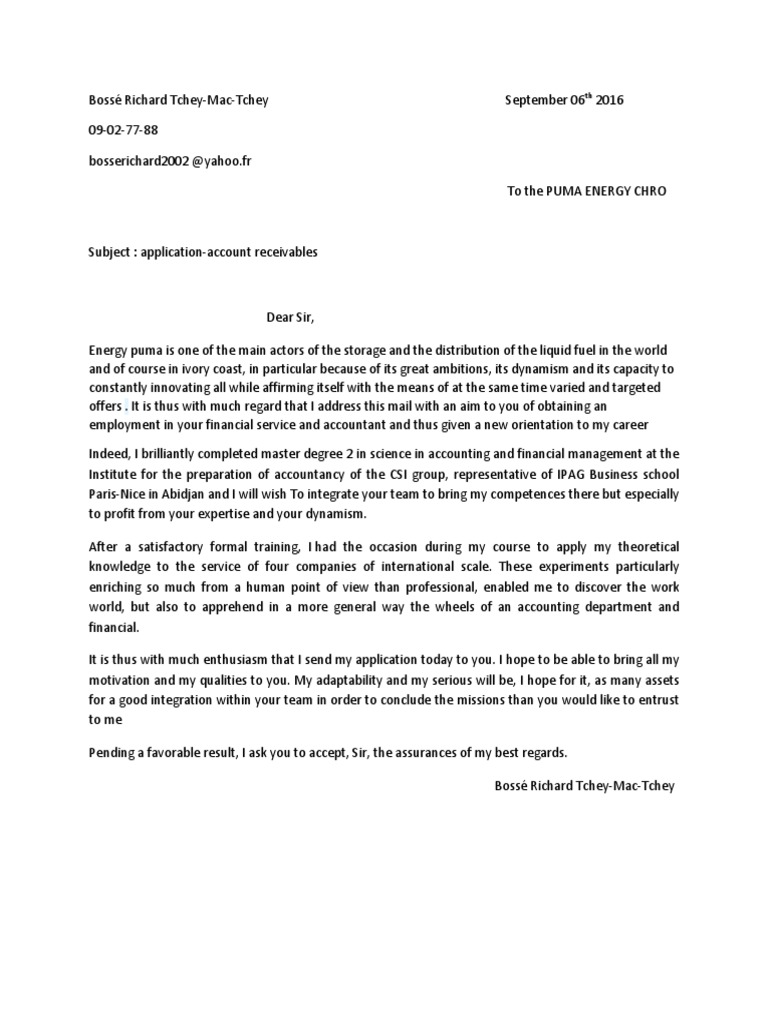 Lettre De Motivation En Anglais Pdf