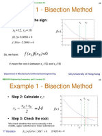 Example 1 - Bisection Method: F (X) F (X) 0