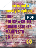  UKIP POLICE & CRIME COMMISSIONER MANIFESTO 2016