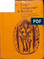 Logic Language and Reality - Bimal Krishna Matilal
