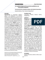 Característica Clínico-epidemiológica de los pacientes pediátricos con Cetoacidosis DiabéticaSM