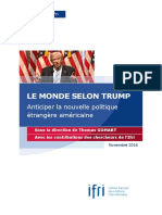 Etude Ifri Le Monde Selon Trump