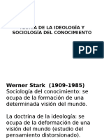 Teoría de La Ideología y Sociología Del Conocimiento Pres.
