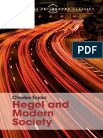 Charles Taylor Hegel and Modern Society PDF