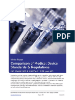White Paper Comparison ISO13485 and US FDA CFR Part 820
