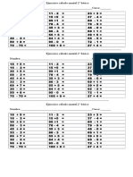 Ejercicios Cálculo Mental 2