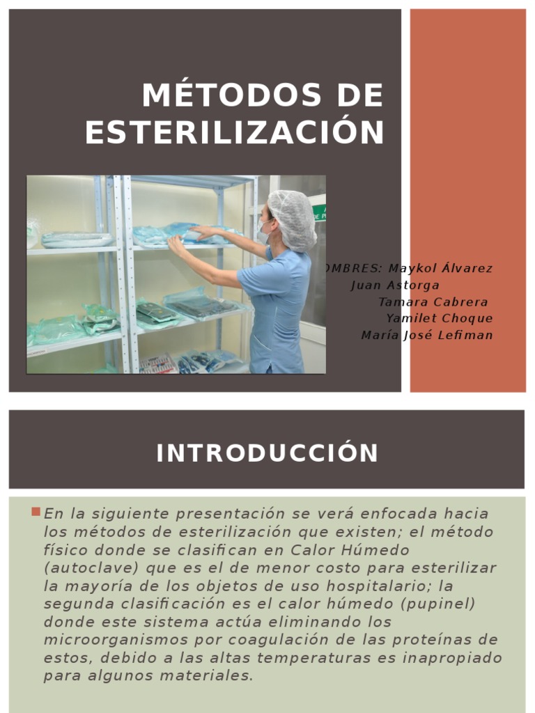 Esterilización Esterilización (Microbiología) Química