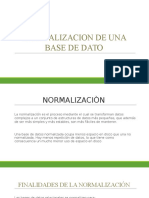 Normalizacion de Una Base de Dato