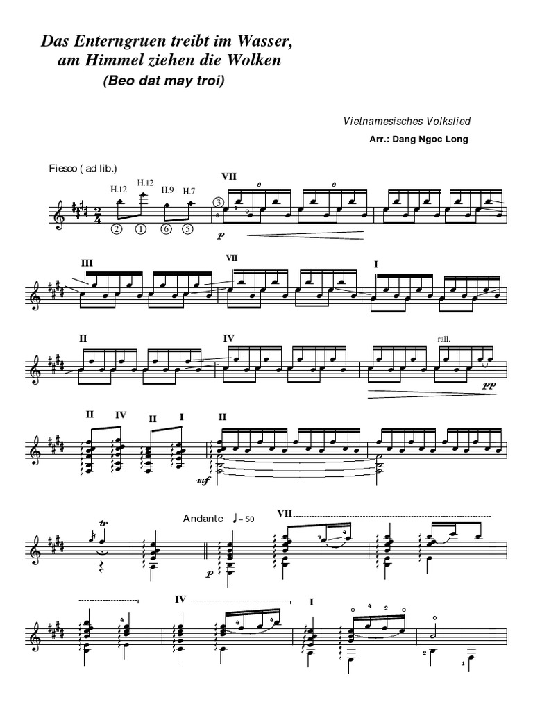 Guitar Vn Ba O Daº T Ma Y Tra I Da N Ca Arr A Aº Ng Nga C Long Pdf