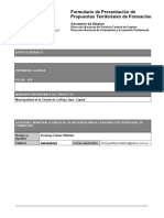 Formulario de Presentación FP Territorial Mujer y Trabajo