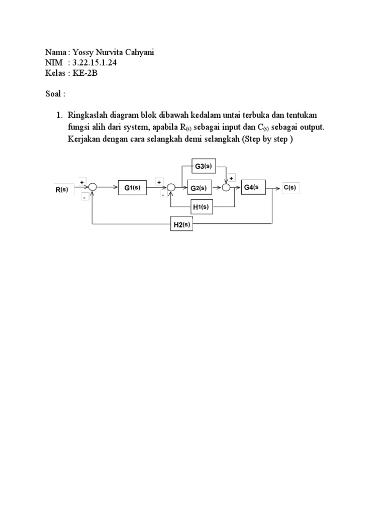 Reduksi dan Analisis Diagram Blok | PDF